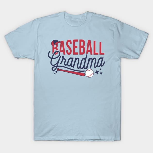 Baseball Grandma T-Shirt by Illustradise